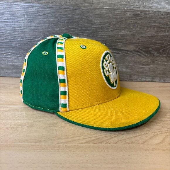 Vintage Boston Celtics Hat Cap Fitted 7 1/2 Green NBA Basketball New Era - Picture 6 of 12